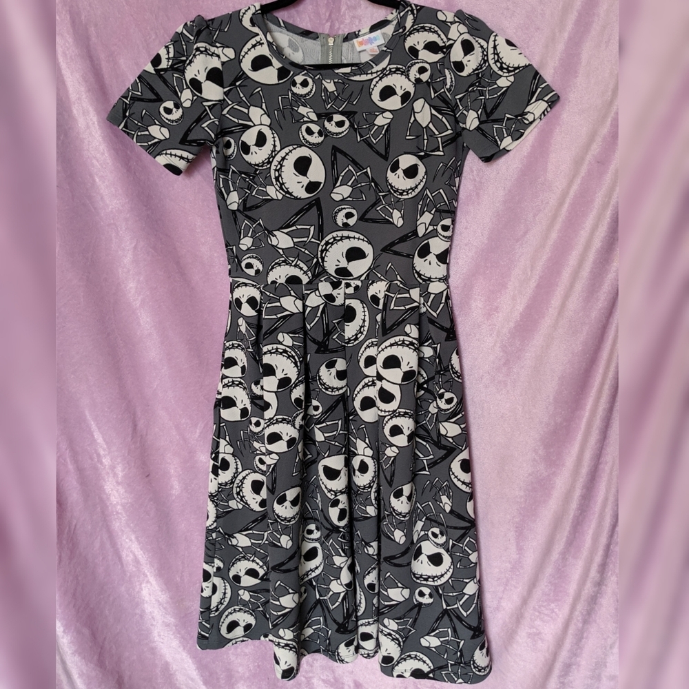 💀 Lularoe Jack Skellington Amelia dress !